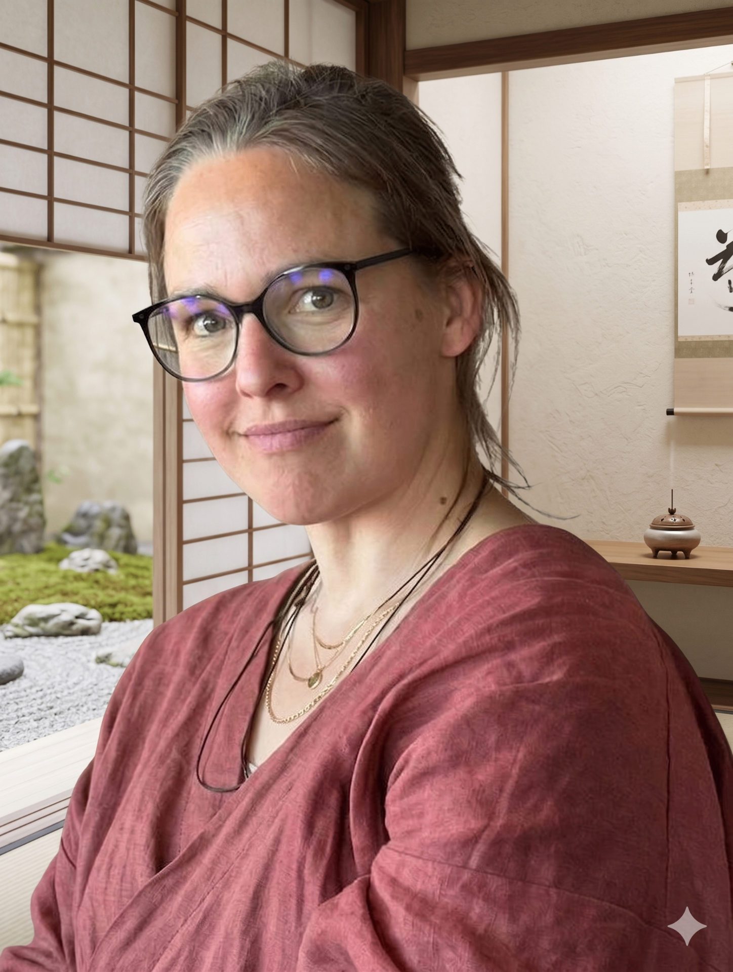 Portrait of Lina Jarl Schleifer, Shiatsu and Qigong instructor